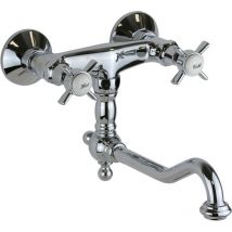 Rubinetto doppia leva per cucina in colore cromo Gattoni London 1705117C0 Cromo