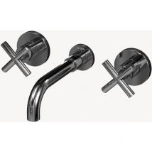 Miscelatore per lavabo a parete cromato - Corbeau