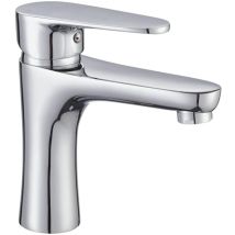 Cilvani - Rubinetto Lavabo Lavandino Ottone Cromato Set Completo Caraibi Con Miscelatore