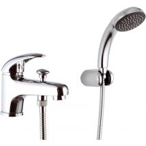 Rubinetto lavabo/vasca con deviatore integrato e kit doccia - serie ten