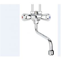 Rubinetto miscelatore a due maniglie per serbatoio d'accumulo da tavolo Qmix10 Thermoflow