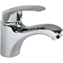 BES - Rubinetto Miscelatore Bagno Silver Cromato Lavabo Lavandino Lega Metallica
