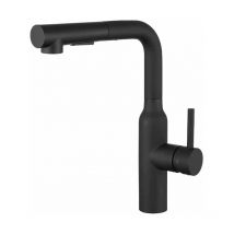 Quareco - Rubinetto Miscelatore Cucina monocomando doccetta estraibile multigetto Nero Opaco QMPC03NE