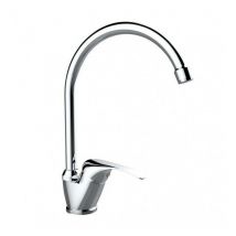 Idro Bric - Monomando de lavabo serie Eva con caño alto y acabado cromado.