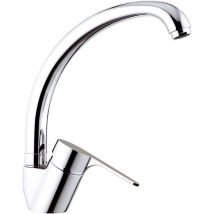 Rubinetto Miscelatore Monocomando Girevole Lavello Alto In Ottone Mariani Vela Cromato