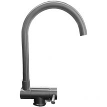 Bagnoclic - Rubinetto miscelatore per cucina abbattibile sottofinestra acciaio inox satinato/opaco