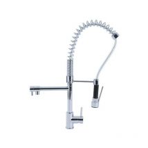 Webmarketpoint - Rubinetto miscelatore per cucina con doccetta finitura cromo h.66x32 cm effez