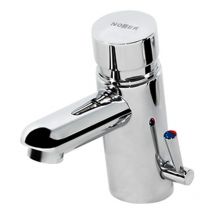 Rubinetto miscelatore temporizzato per lavabo in ottone cromato 07420.N Nofer