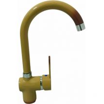 Miscelatore cucina mix lavello rubinetto colore terra di francia mod posillipo