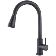 Rubinetto Monocomando Fontastock Nero Acciaio Inossidabile Ceramica Forma A C