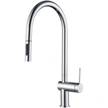 Imex - Rubinetto monocomando per cucina Modello berna Colore grigio Finitura cromata [ ]