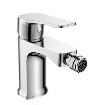 Rubinetto per bagno miscelatore orientabile quadrato bidet in ottone cromato lucido