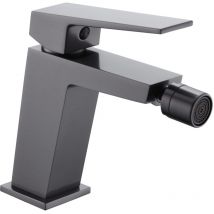 Rubinetto per bidet monocomando Modello art Colore nero Finitura in gun metal [ Imex