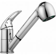 Rubinetto per Cucina con Doccetta Estraibile, Multifunzione Miscelatore Monocomando con 360° Bocca Girevole, Fredda e Calda Regolabile, Ottone