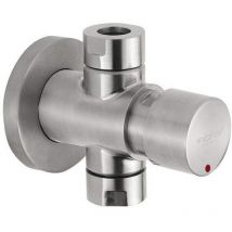 Rubinetto temporizzato per doccia 15 sec Serie inox Idral 08430 Acciaio inox