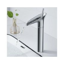 Cyslmuk - Rubinetto per il bagno, rubinetto per il bagno, miscelatore monocomando per lavabo retrò cromato, miscelatore per il bagno, rubinetto per