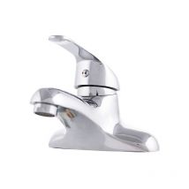 Rubinetto per lavabo Lega di zinco, cromo, acqua calda e fredda, beccuccio basso, leva singola [QLI-FA-5505]