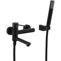 Imex - Rubinetto per vasca da bagno monocomando Modello milos stick Colore Nero Finitura Opaca [ ]