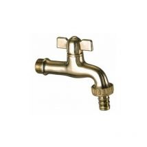 Rubinetto portagomma passo-rapido giallo lucido 1/2"