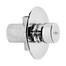 Rubinetto temporizzato ad incasso per doccia in ottone cromato 07670.N Nofer