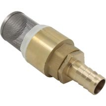 Memkey - Rückschlagventil mit Sieb 1/2 3/4 1 Zoll mit Muffe 12 16 19 mm – Fußventil-Rückschlagsiebventil (1/2 Pollice-Gewinde + 12 mm Rohranschlüsse)