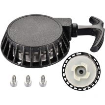 Rückstoßstarter Aus Aluminiumlegierung Für 40/44-6 2-takt 47cc 49cc Mini Moto Chopper Atv Quad, Nylon Mini Easy Pull Starter Mit Schwarzer Schraube