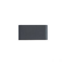 Rudozem Applique da esterno Lampada da parete 2 luci 6W 3000K Alluminio t Grigio scuro IP65