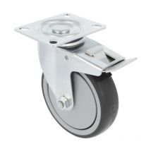 Amig - cahersa- rueda 2530-100 c/freno goma gris