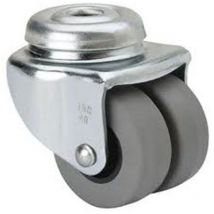 Doppelrad 40mm verzinkt Durchsteckbolzen 3.0014