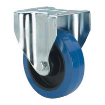 Ruedas Alex - rueda fija 17zvl100cp-pgmsb poliamix-goma azul eje bolas ah negros