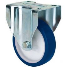 Rueda fija 17zvl80cp-poasb poliamix blanco-poliur.azul eje bolas