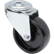 Ruedas Alex - rueda giratora agujero m12 20zv100-ttb resina negra eje bolas