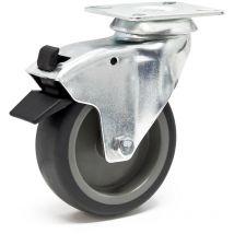 Rueda giratoria con freno para transporte 75mm 75kg Rueda para muebles Cargas pesadas Marcha suave