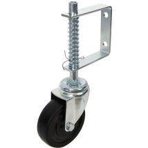 Rueda giratoria con muelle 100 mm, 57 kg