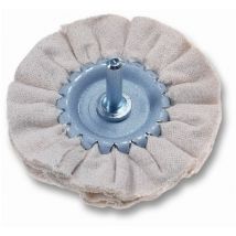 Rueda hta.elec abrillantado 80 mm grano 080 tela pg maxi