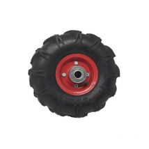 Rueda neumatica con tacos de carretilla 110 Kg Negro