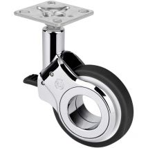 Robby - Rueda Plet. Lisboa Cromo-Negro D-60 C.freno