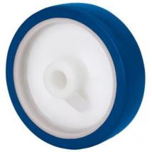 Ruedas Alex - rueda poar100-12-40 nucleo poliamix blanco y banda poliur.azul rodil