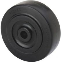 Rueda tpgr80-12-40 nucleo nylon negro y banda goma negra rodillos