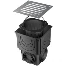 ACO - rug self maison u. cour vidage 250 x 250 mm avec variable DN/80/100/125 316818