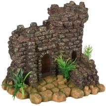 Ruine château 20 x 17 x 17 cm pour aquarium - Flamingo
