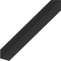 Rothley - ruk Black hard polyvinyl chloride equal sided Angle 1m x 10 x 1mm - Black