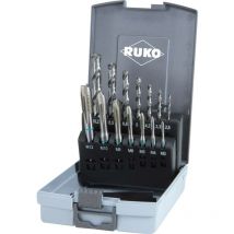 RUKO 245048RO Set de tarauds pour machine 14 pièces métrique DIN 371, DIN 376 HSS 1 set A734942