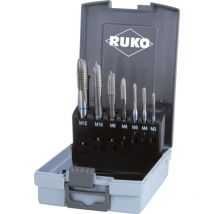 Maschinengewindebohrer-Satz 7tlg. Form b hss in Kunststoffkassette - 245057RO - Ruko