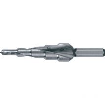RUKO Stufenbohrer HSS spiralgenutet mit Kreuzanschliff 5 Stufen Ø 4 - 12 mm - 101050-5