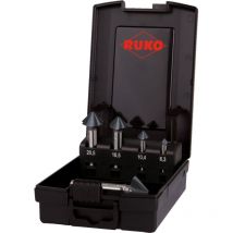 Ruko - ultimatecut Kegel- und Entgratsenker-Satz 4S hss RUnaTEC din 335 90° in Kunststoffkassette 5 teilig - 102891PRO