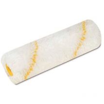 Rullino tessuto cordonato bianco riga gialla serie 201 - cm.10