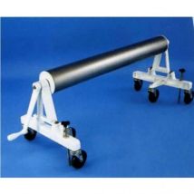 Rullo avvolgitore per telo piscina – Acciaio inox – Altezza asse 35 cm, Larghezza 38 cm, Lunghezza totale 65 cm – Area max 140 m²