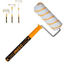 Rullo per pittura in microfibra a pelo medio 23 cm con manico allungabile Ingco HRHT442302T