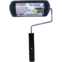 Rullo per stucco da 20 cm professionale nylon poliammide nero a manico fisso Gamma pennelli